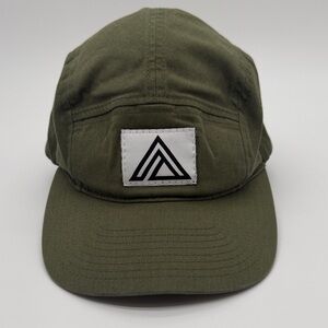 Olive Green Five-Panel Cap Dad Cap